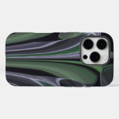 エメラルドの輝き | 美しいグリーンオーロラテクスチャー Case-Mate iPhoneケース (裏面 (横))