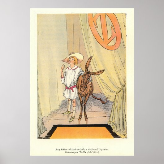 エメラルドの都でベッツィ・ボビンとラバをハンク ポスター (正面)