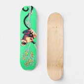 エメラルドの黒いlemurboard スケートボード (正面)