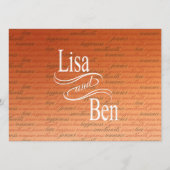 エメラルドは熱帯ビーチ結婚式メニューパパイヤに水をまきます メニュー (裏面)