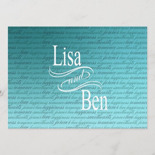 エメラルドは熱帯ビーチ結婚式メニュー|水に水をまきます メニュー (裏面)