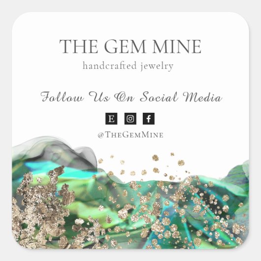 エメラルドアガテスモールビジネス スクエアシール (正面)