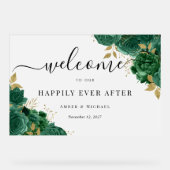 エメラルドアクリ結婚ルのサインの後 アクリルサイン (正面)