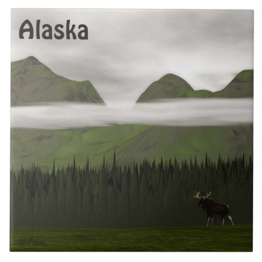 エメラルドアラスカ タイル (正面)