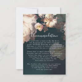 エメラルドアンティークヴィンテージウェディングエンクロージャカード 出欠カード