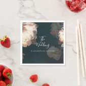 エメラルドアンティークヴィンテージウェディングテーブルナプキンス スタンダードカクテルナプキン (インサイチュ)