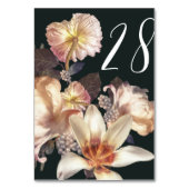 エメラルドアンティークヴィンテージウェディングテーブル番号 テーブルナンバー (正面)