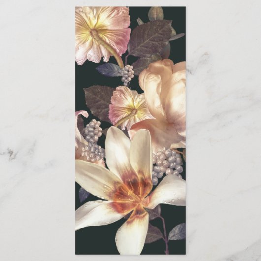 エメラルドアンティークヴィンテージウェディングメニュー メニュー (裏面)