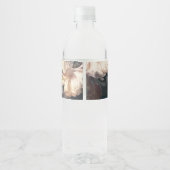 エメラルドアンティークヴィンテージウェディング ペットボトルラベル (裏面)