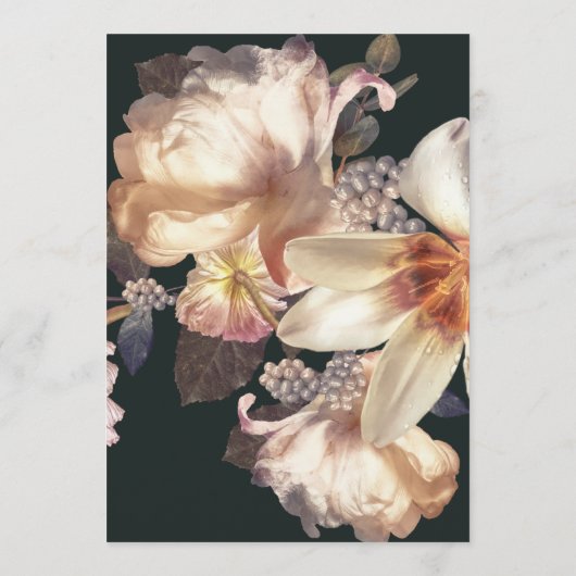 エメラルドアンティークヴィンテージウェディング メニュー (裏面)