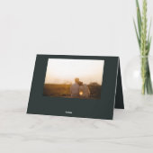 エメラルドアンティークヴィンテージ母の日写真 カード (裏面)