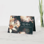 エメラルドアンティークヴィンテージ母の日写真 カード (正面)