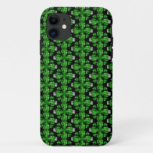 エメラルドアート、グリーン Case-Mate iPhoneケース (裏面)