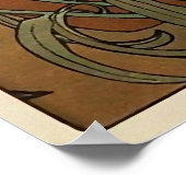 エメラルドイラストレーションバイアルフォンスミュシャ ポスター (角)