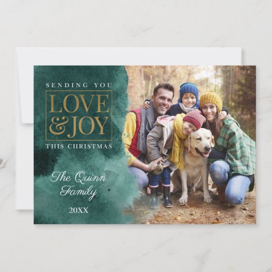 エメラルドウォーターの金ゴールド付きカラー シーズンカード (正面)