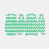 エメラルドウォーターカラーグリーン白アートギフトボックス フェイバーボックス (折り畳みなし)