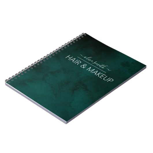 エメラルドウォーターカラービジネス ノートブック (左側)