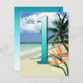 エメラルドウォーターズテーブルカードNo. 1 | アクア ポストカード (正面/裏面)