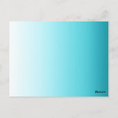 エメラルドウォーターズテーブルカードNo. 1 | アクア ポストカード (裏面)