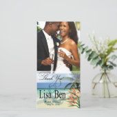 エメラルドウォーターズトロピカルビーチサンキューフォト サンキューカード (スタンド正面)