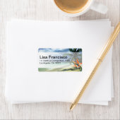 エメラルドウォーターズトロピカルビーチハワイジャマイカ ラベル (インサイチュ)