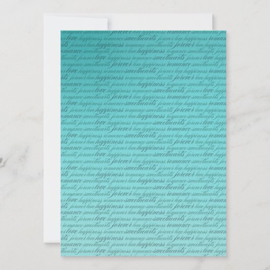 エメラルドウォーターズトロピカルビーチ | アクア感じ 招待状 (裏面)