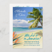 エメラルドウォーターズ披露宴カード（ジャマイカ） 招待状 (正面/裏面)