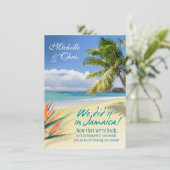 エメラルドウォーターズ披露宴カード（ジャマイカ） 招待状 (スタンド正面)
