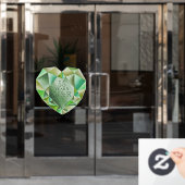 エメラルドウォーターハート結婚55周年 ウィンドウサイン (オフィスドア)