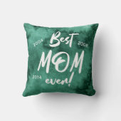 エメラルドウォーター最高のカラースプラッシュ母の日 クッション (裏面)