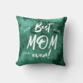 エメラルドウォーター最高のカラースプラッシュ母の日 クッション (正面)