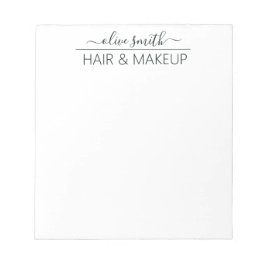 エメラルドウオーターカラーモノグラム名 ノートパッド