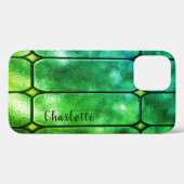 エメラルドウパーソナライズされたィンドウiPhone 12ケース Case-Mate iPhoneケース (裏面 (横))