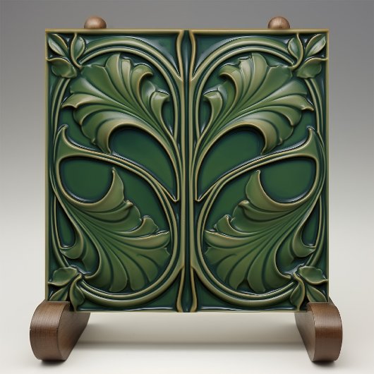 エメラルドエレガンスアールヌーボーセラミックタイル タイル