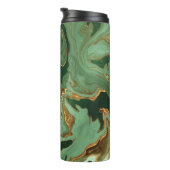 エメラルドエレガンス：金ゴールドマーブルラグジュアリー タンブラー (回転右)