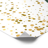 エメラルドエレガントキンセアニラフローラホイルフェイクス ポスター (角)