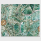 エメラルドエレガントクリスタル ラッピングペーパー (フラット)