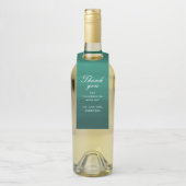 エメラルドエレガントグシンプルリー結婚ング感謝してい・ユーズ ボトルネックタグ (ボトル)