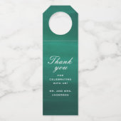 エメラルドエレガントグシンプルリー結婚ング感謝してい・ユーズ ボトルネックタグ (正面)