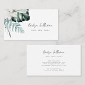 エメラルドエレガントグリーンの名刺 名刺 (正面/裏面)