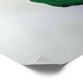 エメラルドエレガントグリーンバラ18枚の座席表 ポスター (角)