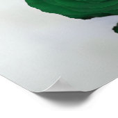 エメラルドエレガントグリーンバラ20テーブル座席表 ポスター (角)