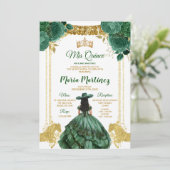エメラルドエレガントグリーンフローラ金ゴールドホースMisカンス 招待状 (スタンド正面)