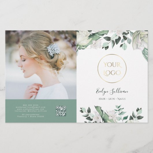 エメラルドエレガントグリーン二折パンフレット (正面)