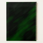 エメラルドエレガントグリーン金ゴールドフレームフォトコラージュ プランナー手帳 (裏面)