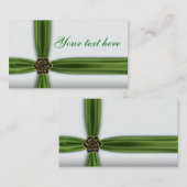 エメラルドエレガントグリーン 名刺 (正面/裏面)