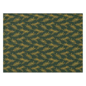 エメラルドエレガントグリーン(金ゴールドフローラ付き) テーブルクロス (正面(横))