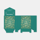 エメラルドエレガントグリーン&金ゴールド卒業 フェイバーボックス (折り畳みなし)