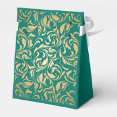 エメラルドエレガントグリーン&金ゴールド卒業 フェイバーボックス (裏面サイド)