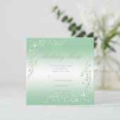 エメラルドエレガントデコレーション誕生日RSVP (スタンド正面)